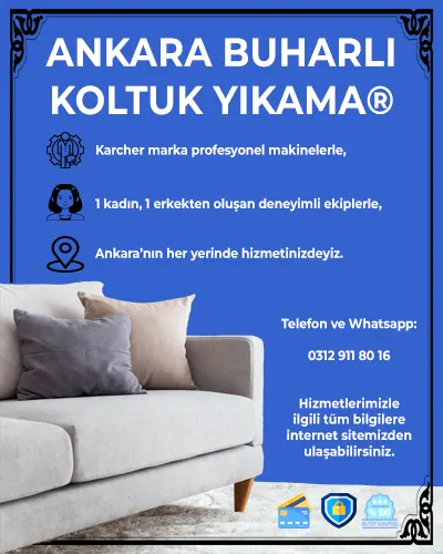 Ankara Buharlı Koltuk Yıkama Görselleri 2025
