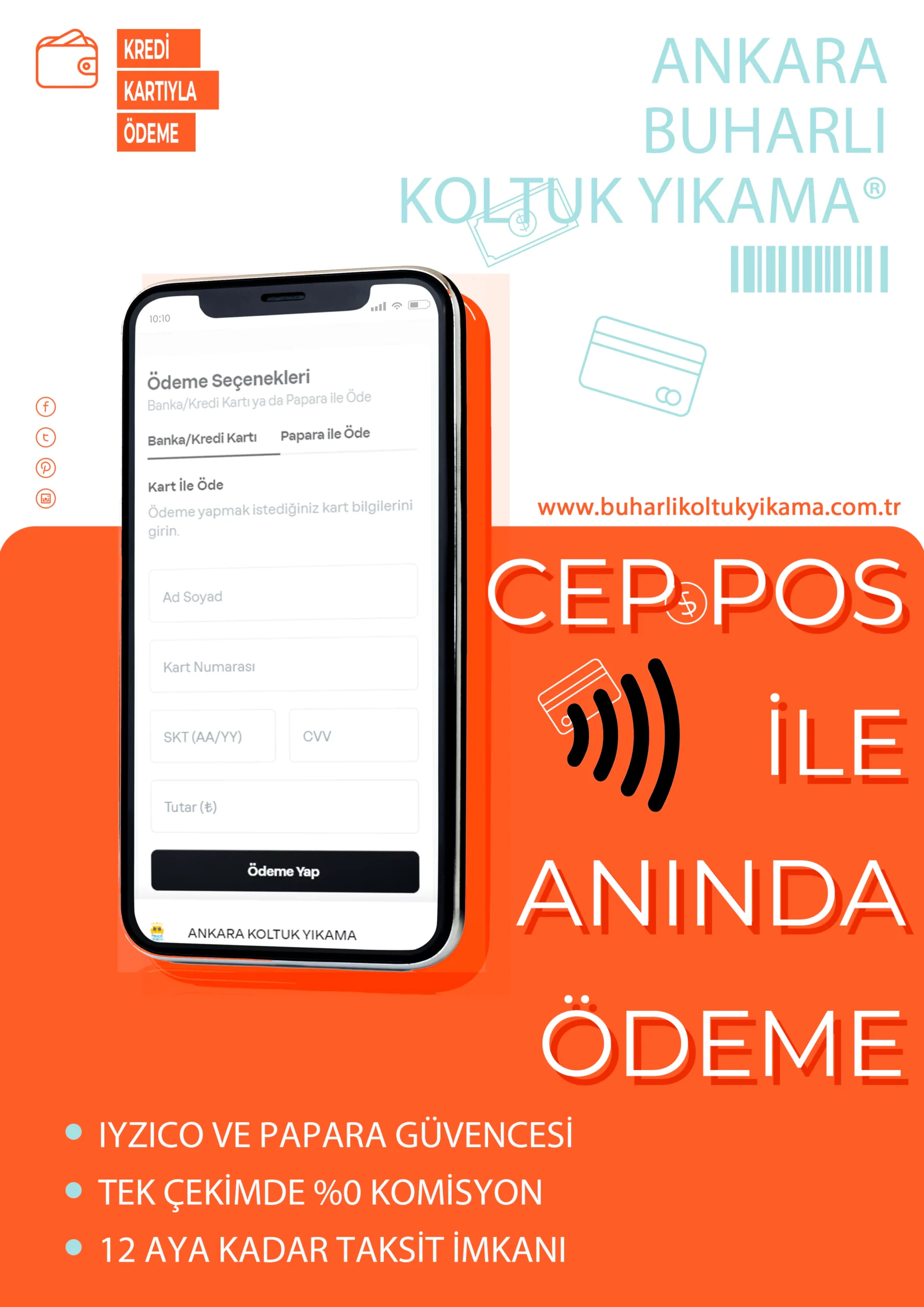 Kredi Kartıyla Koltuk Yıkama